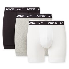 Nike meeste bokserid EVERYDAY COTTON STRETCH 3pk, must-valge-helehall цена и информация | Мужские боксеры | kaup24.ee