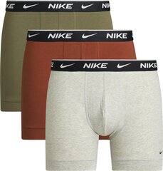 Nike meeste bokserid EVERYDAY COTTON STRETCH 3pk, tumeroheline-helehall-terrakota цена и информация | Мужские боксеры | kaup24.ee