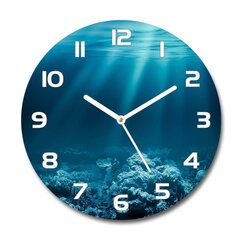 Klaasist seinakell Veealune maailm, 30cm цена и информация | Часы | kaup24.ee