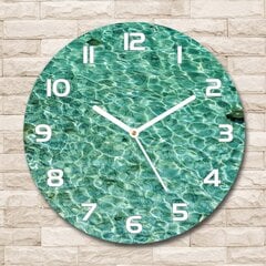 Klaasist seinakell Selge vesi, 30cm цена и информация | Часы | kaup24.ee