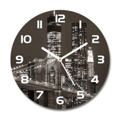 Klaasist seinakell Manhattan New York, 30cm цена и информация | Часы | kaup24.ee