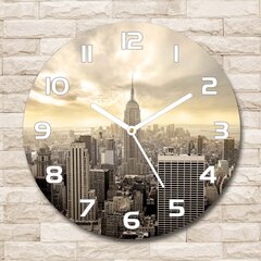 Klaasist seinakell Manhattan New York, 30cm цена и информация | Часы | kaup24.ee