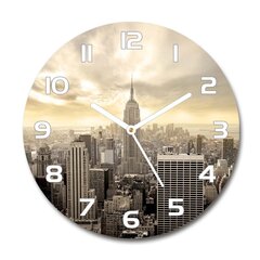 Klaasist seinakell Manhattan New York, 30cm цена и информация | Часы | kaup24.ee