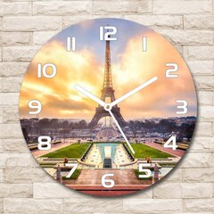Klaasist seinakell Pariisi Eiffeli torn, 30cm цена и информация | Часы | kaup24.ee
