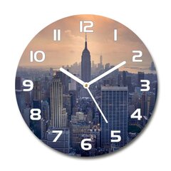 Klaasist seinakell Manhattan New York, 30cm цена и информация | Часы | kaup24.ee