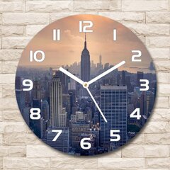 Klaasist seinakell Manhattan New York, 30cm цена и информация | Часы | kaup24.ee