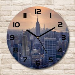 Klaasist seinakell Manhattan New York, 30cm цена и информация | Часы | kaup24.ee