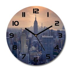 Klaasist seinakell Manhattan New York, 30cm цена и информация | Часы | kaup24.ee