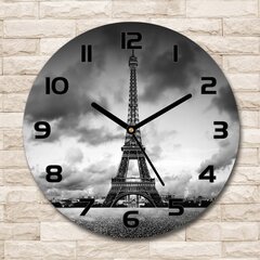 Klaasist seinakell Pariisi Eiffeli torn, 30cm hind ja info | Kellad | kaup24.ee