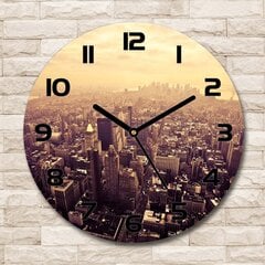 Klaasist seinakell Manhattan New York, 30cm цена и информация | Часы | kaup24.ee