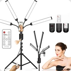 Neljakordne paindlik kosmeetikalamp fotograafiline kaugjuhtimispult Cosme 36W hind ja info | Fotovalgustuse seadmed | kaup24.ee