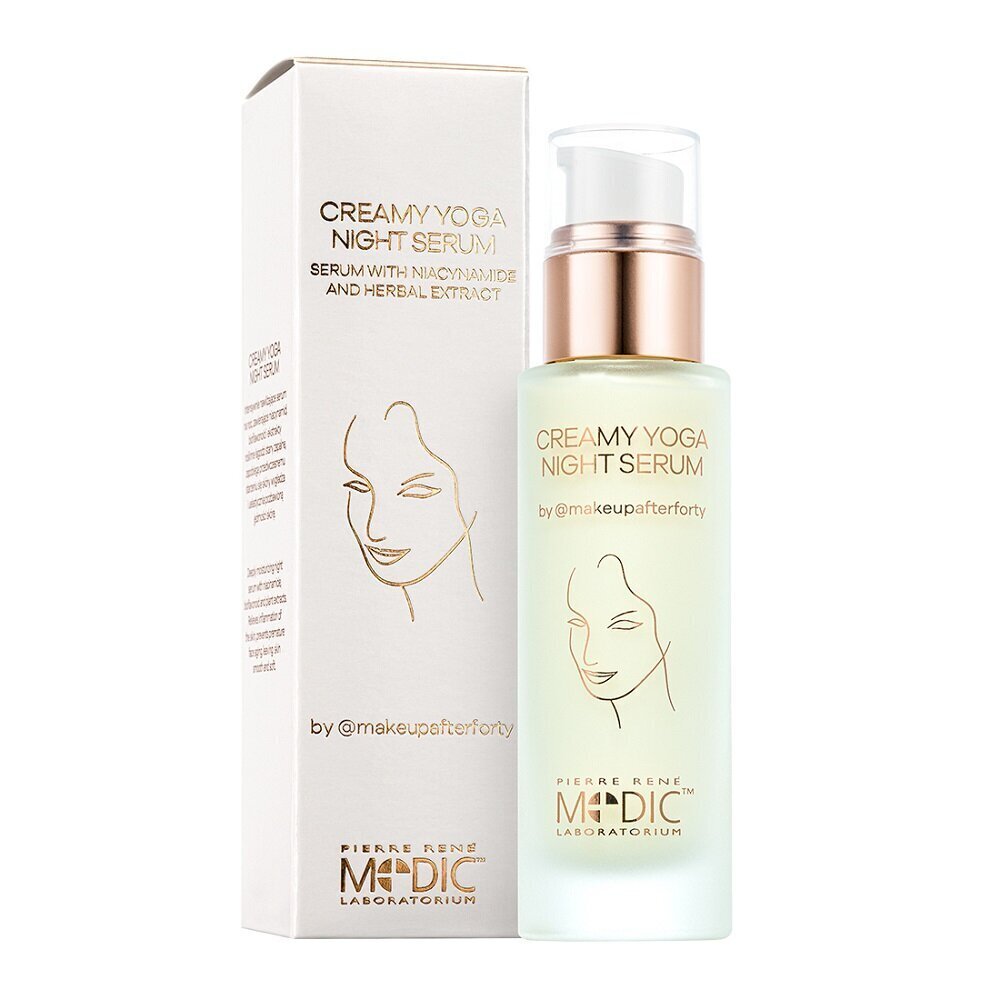 Näoseerum Pierre Rene Medic Creamy Yoga Night Serum, 30 ml цена и информация | Näoõlid, seerumid | kaup24.ee