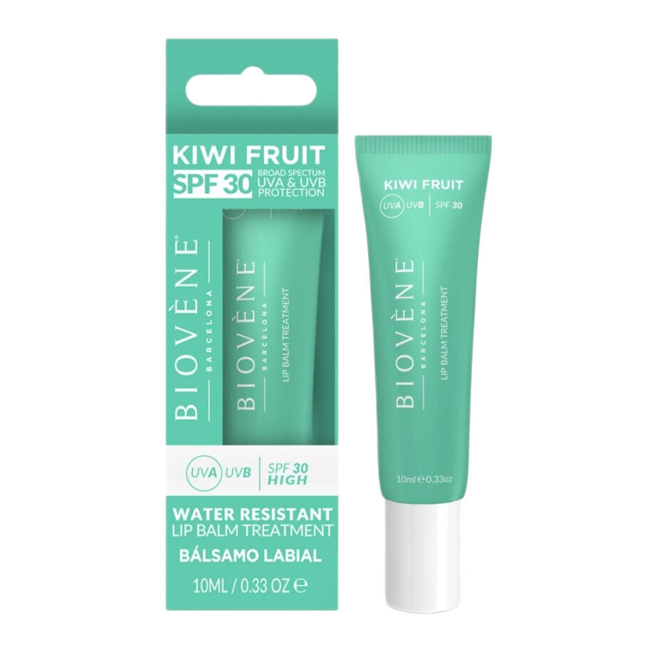 Huulepalsam Biovene Kiwi Fruit Water Resistant Lip Balm SPF30, 10 ml hind ja info | Huulepulgad, -läiked, -palsamid, vaseliin | kaup24.ee