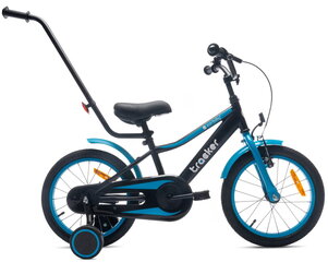 Велосипед для мальчика 16 дюймов Tracker bike neon blue цена и информация | Детский трехколесный велосипед - коляска с удобной ручкой управления для родителей Riff F95941 2в1, фиолетовый | kaup24.ee