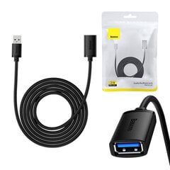 Baseus AirJoy seeria USB 3.0 pikenduskaabel 3 m, must (B00631103111-04) цена и информация | Адаптеры и USB-hub | kaup24.ee