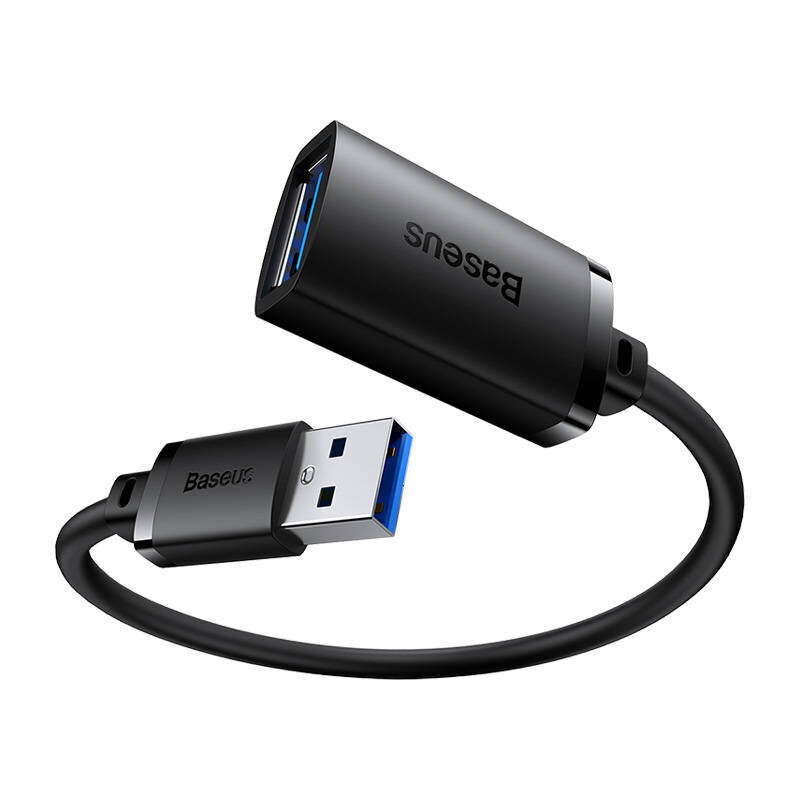 Baseus AirJoy seeria USB 3.0 pikenduskaabel 3 m, must (B00631103111-04) цена и информация | USB jagajad, adapterid | kaup24.ee
