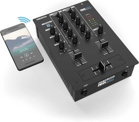 Reloop RMX-10 BT 2-kanaliline Bluetooth DJ-segisti sisseehitatud Bluetooth-ühendusega, must hind ja info | USB jagajad, adapterid | kaup24.ee