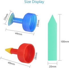 Этикетки для растений с крышками для полива 16 шт. цена и информация | Садовые инструменты | kaup24.ee