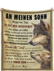 Одеяло 130х150см покрывало подарок для сына Волки цена и информация | Покрывала, пледы | kaup24.ee