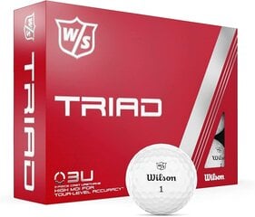 Набор мячей для гольфа Wilson W/S Triad, 12 штук цена и информация | Golf | kaup24.ee