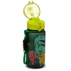 Детская небьющаяся бутылочка-поилка Dinosauria Pop Top, 350 мл цена и информация | Фляги для воды | kaup24.ee