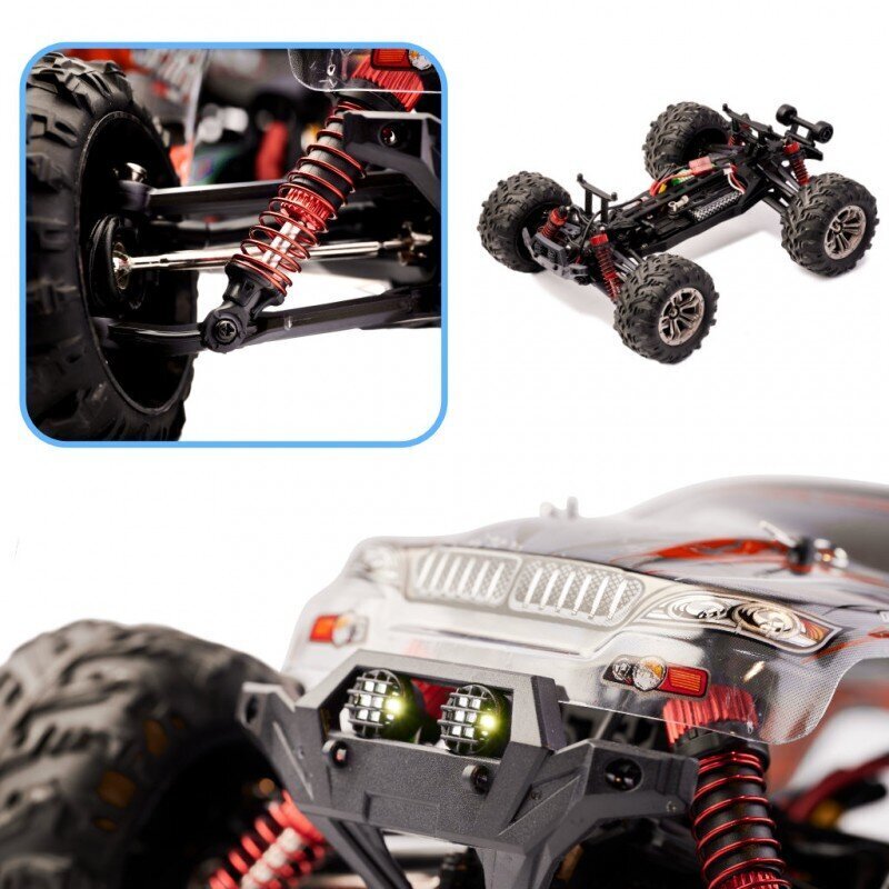 RC Car Q901 Harjadeta 1:16 2,4G 4CH 52km/h Punane hind ja info | Poiste mänguasjad | kaup24.ee