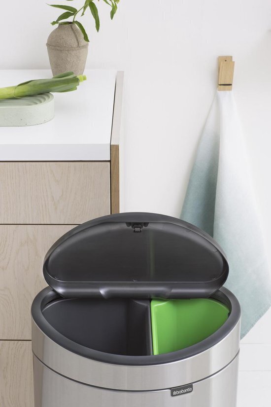 Brabantia prügikast Touch 2 sektsiooni, 10+23 l hind ja info | Prügikastid | kaup24.ee