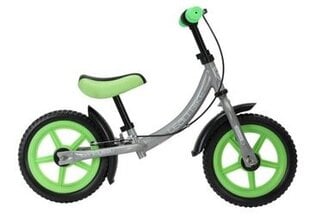 Беговел Leantoys MARCO 12 дюймов, зеленый цена и информация | Балансировочные велосипеды | kaup24.ee