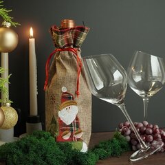 Рождественская сумка для вина, 31 см цена и информация | Подарочные упаковки | kaup24.ee