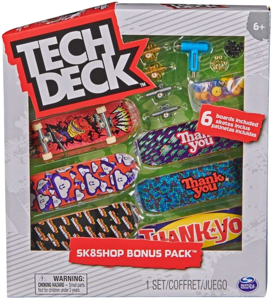 Mängukomplekt Tech Deck Bonus Pack hind ja info | Poiste mänguasjad | kaup24.ee