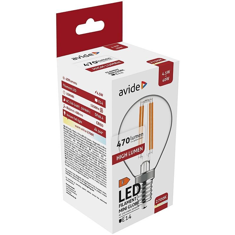 LED lamp Avide 4,5W E14 3000K цена и информация | Lambipirnid, lambid | kaup24.ee