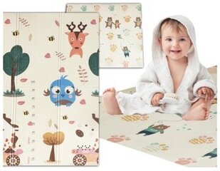 Складной образовательный двусторонний пенопластовый коврик HAPPY KIDDO® Foam XXL цена и информация | Развивающие коврики | kaup24.ee