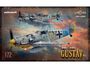 Сборная пластиковая модель. Eduard - Messerschmitt Bf 109G-5 & Bf 109G-6 Gustav Pt.1, 1/72, 2144 цена и информация | Конструкторы и кубики | kaup24.ee