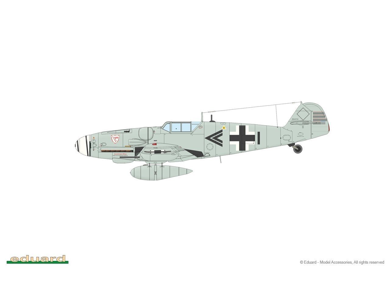 Mudel Messerschmitt Bf 109G-5 & Bf 109G-6 Gustav Pt.1 Eduard 2144 hind ja info | Klotsid ja konstruktorid | kaup24.ee