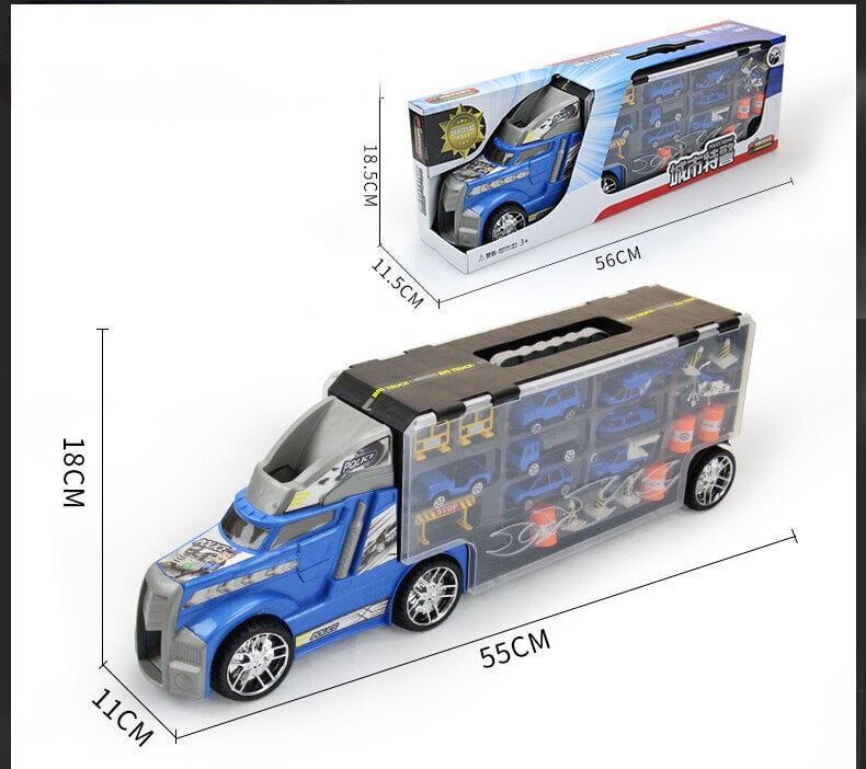 Politseiauto sõiduautodega Handlotek, 55cm hind ja info | Poiste mänguasjad | kaup24.ee