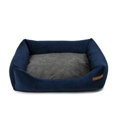 Кровать Otto темно-синяя + ортопедический матрас Khaki S цена и информация | Лежаки, домики | kaup24.ee