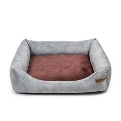 Lemmiklooma voodi Otto, hall/roosa hind ja info | Pesad, padjad | kaup24.ee