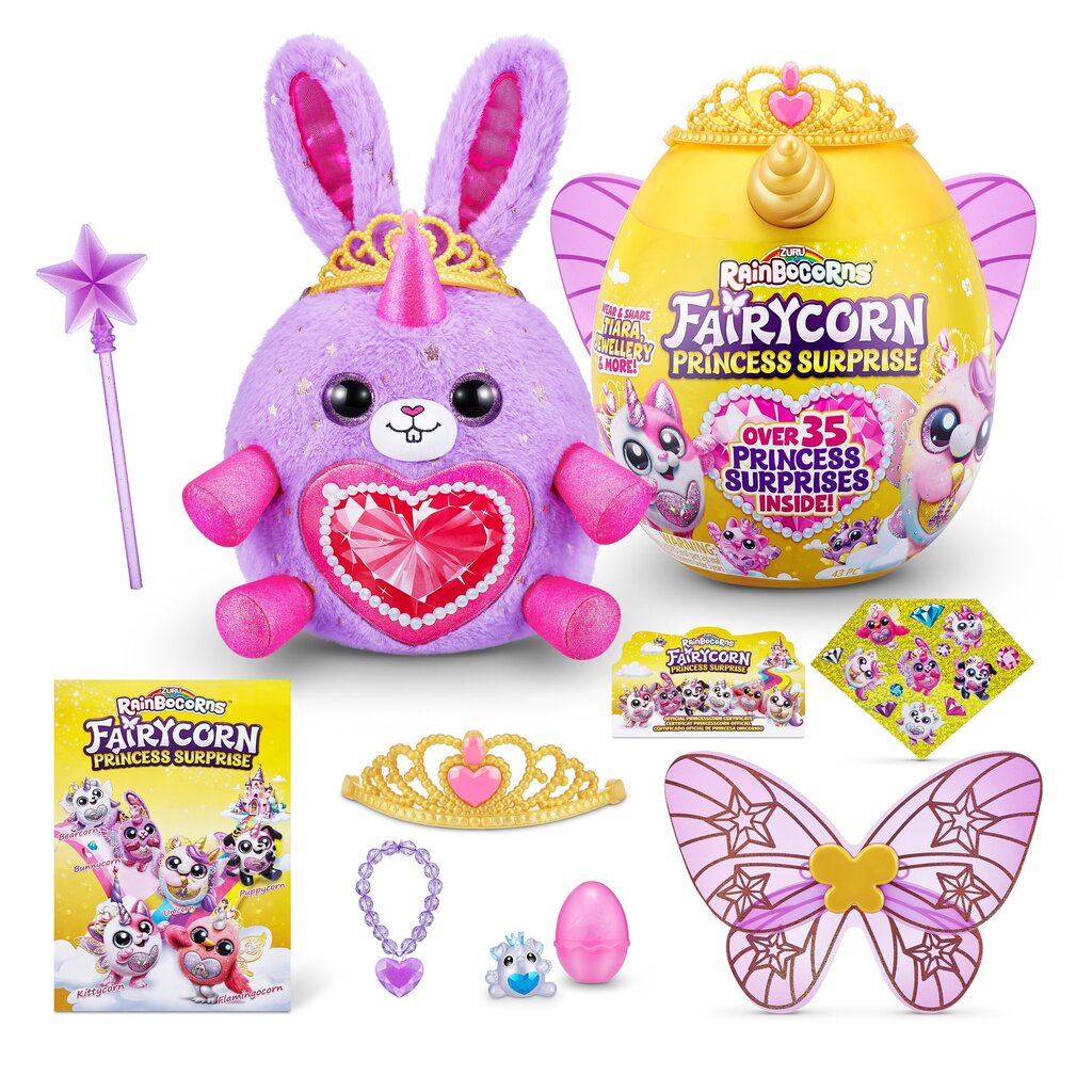 Pehme mänguasi koos tarvikutega Rainbowcorns Fairycorn Princess Series 6 hind ja info | Tüdrukute mänguasjad | kaup24.ee