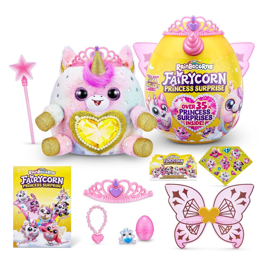 Pehme mänguasi koos tarvikutega Rainbowcorns Fairycorn Princess Series 6 hind ja info | Tüdrukute mänguasjad | kaup24.ee