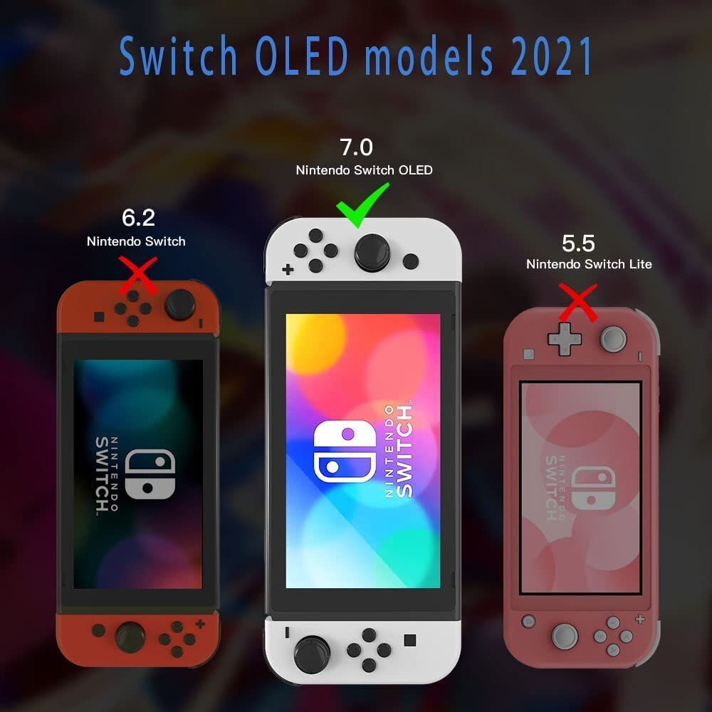 Karastatud klaas Nintendo Switch Oled 7, 2 tk hind ja info | Mängukonsoolide lisatarvikud | kaup24.ee