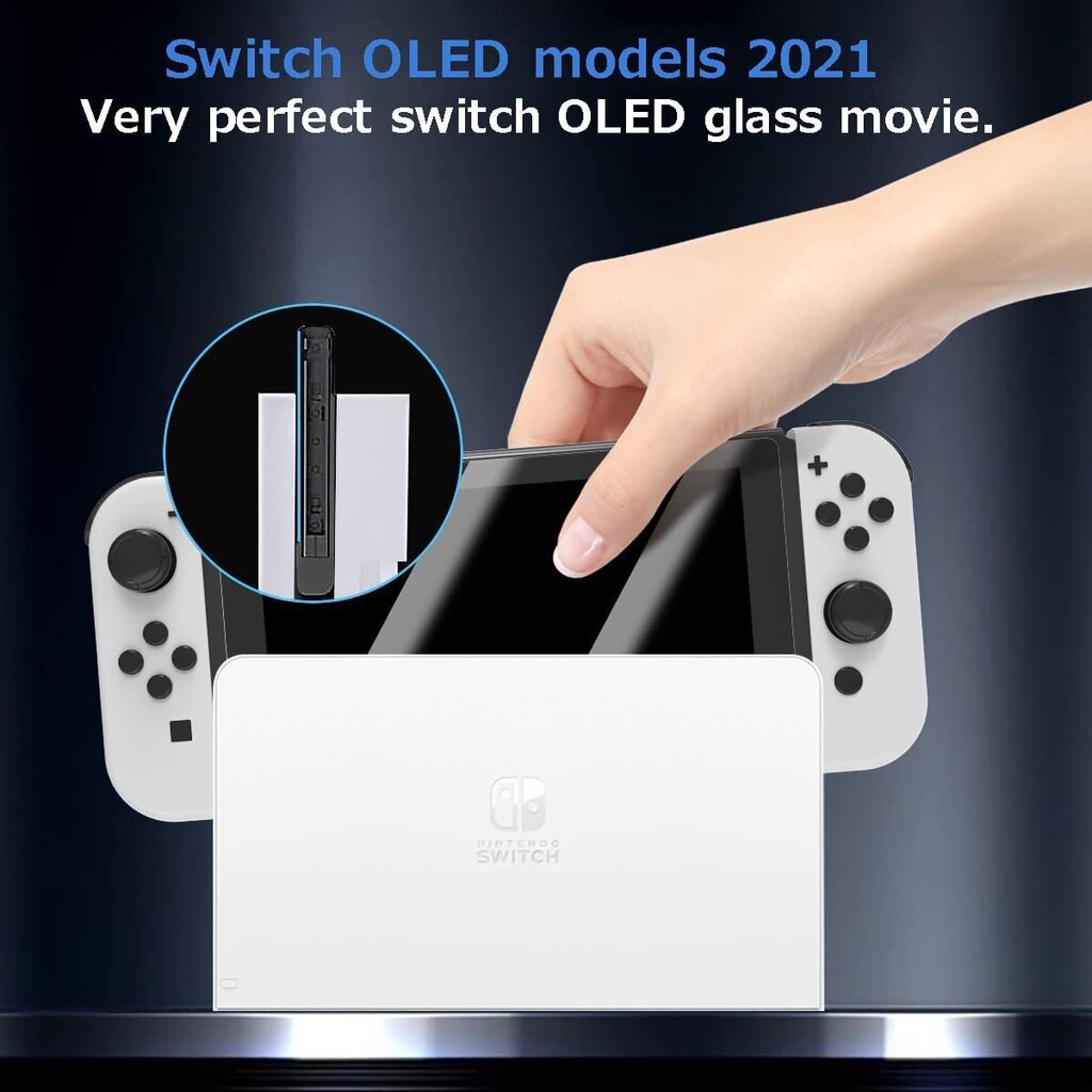 Karastatud klaas Nintendo Switch Oled 7, 2 tk hind ja info | Mängukonsoolide lisatarvikud | kaup24.ee