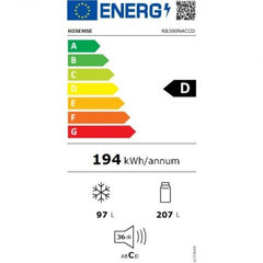 Hisense RB390N4CCD цена и информация | Холодильники | kaup24.ee