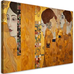 Seinapilt Gustav Klimt, Naise kuldportree цена и информация | Картины, живопись | kaup24.ee