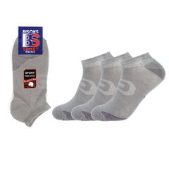 Мужские спортивные носки Bisoks 12352 серые, 3 пары цена и информация | Meeste sokid | kaup24.ee