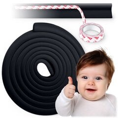 Ricokids 798711 защитная пенопластовая лента, черная, 6 м цена и информация | Товары для безопасности детей дома | kaup24.ee