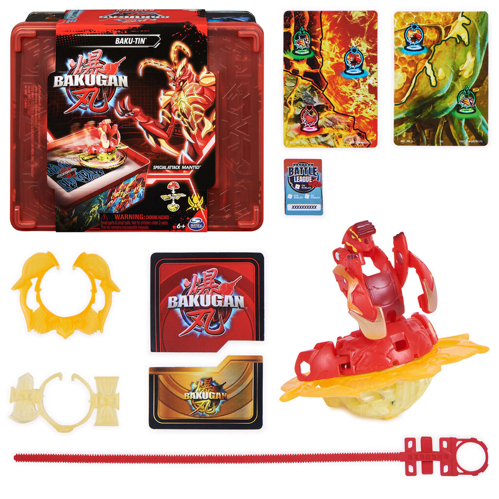 Kaartidega figuur Bakugan Legends Baku-Tin Special Attack Mantid hind ja info | Poiste mänguasjad | kaup24.ee