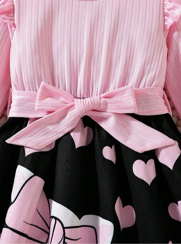 Kleit tüdrukutele Kiisuga, roosa цена и информация | Tüdrukute kleidid | kaup24.ee
