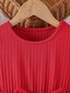 Kleit tüdrukutele Kiisuga, punane цена и информация | Tüdrukute kleidid | kaup24.ee
