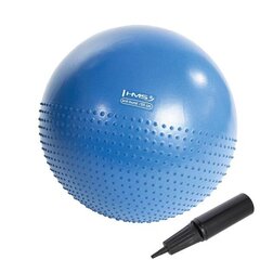 Гимнастический мяч HMS YB03N Gym Ball 55 см, синий цена и информация | Гимнастические мячи | kaup24.ee