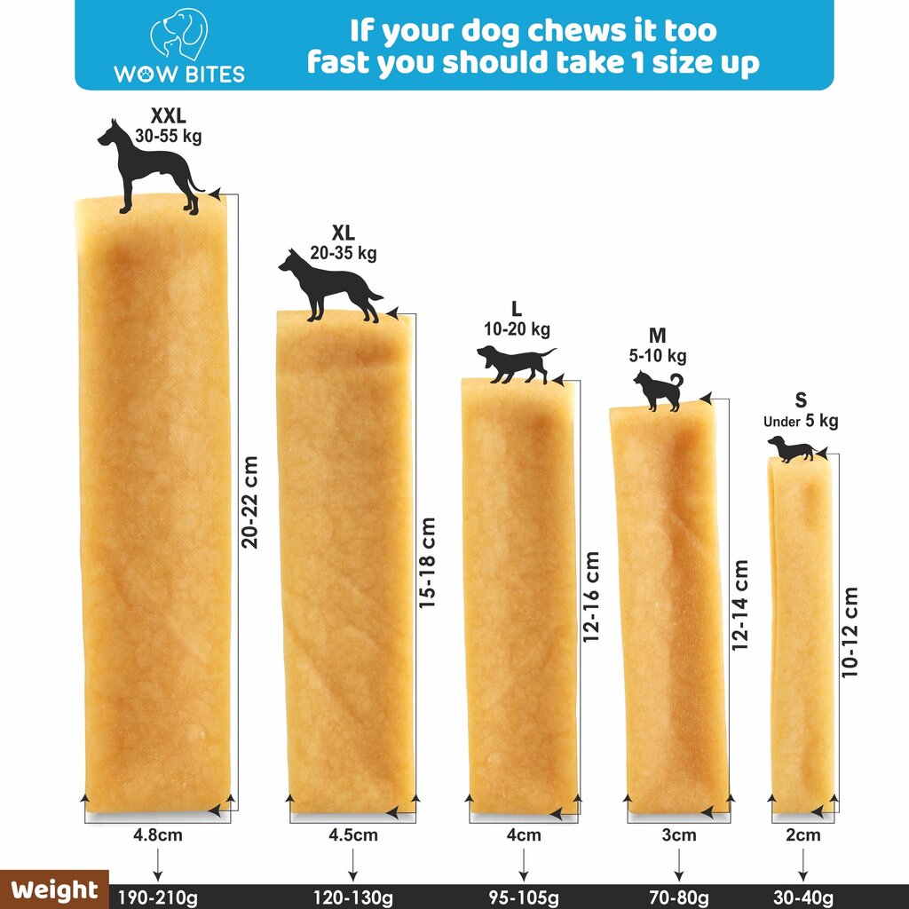 Wow Bites juustuluud ​​koertele, L, 3 tk., 300g hind ja info | Maiustused koertele | kaup24.ee